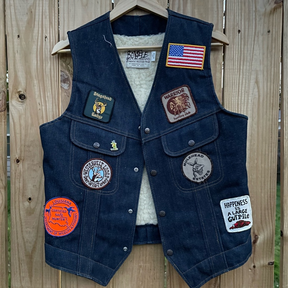 Louisiana denim hunters vest